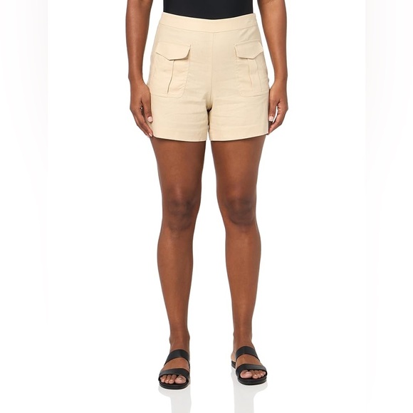 Trina Turk Barbonici Linen Blend Shorts Size 8 - Picture 1 of 8